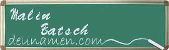 Malin Batsch Visitenkarte